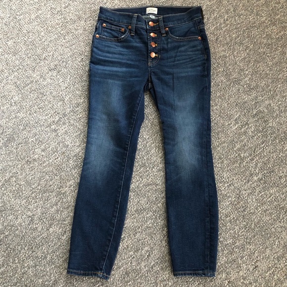 J. Crew Denim - J Crew 9” Toothpick button fly jeans Size 25 Petite 25P
